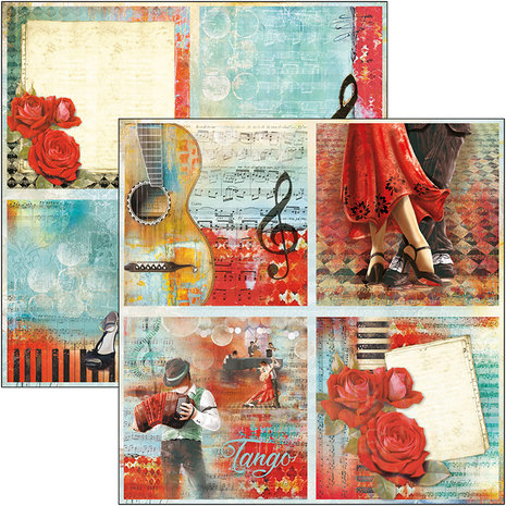 Ciao Bella Papercrafting Tango 12x12 Inch Paper Pad (CBPM029)