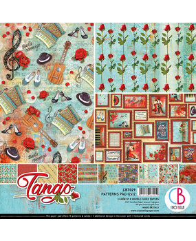 Ciao Bella Papercrafting Tango 12x12 Inch Patterns Pad (CBT029) Ciao Bella Papercrafting Tango 12x12 Inch Patterns Pad (CBT029)