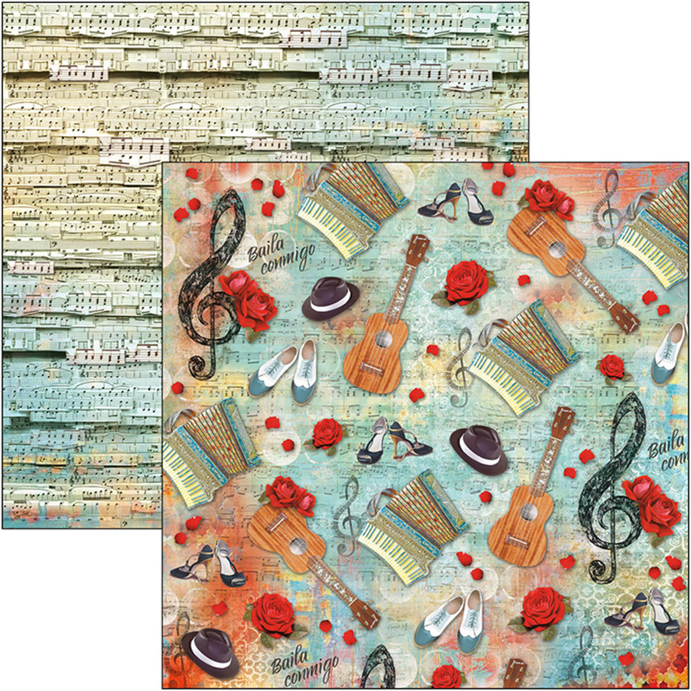 Ciao Bella Papercrafting Tango 12x12 Inch Patterns Pad (CBT029) Ciao Bella Papercrafting Tango 12x12 Inch Patterns Pad (CBT029)