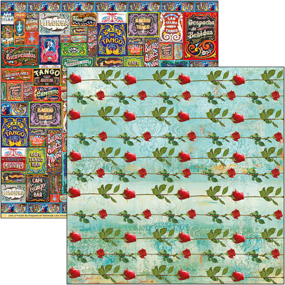 Ciao Bella Papercrafting Tango 12x12 Inch Patterns Pad (CBT029) Ciao Bella Papercrafting Tango 12x12 Inch Patterns Pad (CBT029)