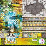 Ciao Bella Papercrafting Start Your Engines 12x12 Inch Patterns Pad (CBT031)