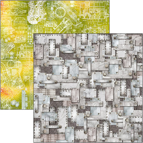 Ciao Bella Papercrafting Start Your Engines 12x12 Inch Patterns Pad (CBT031)