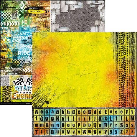 Ciao Bella Papercrafting Start Your Engines 6x6 Inch Paper Pad (CBQ031) Ciao Bella Papercrafting Start Your Engines 6x6 Inch Paper Pad (CBQ031)