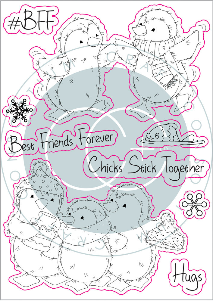 Craft Consortium Polar Playtime BFF Clear Stamps (CCSTMP022)