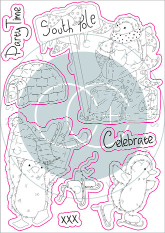 Craft Consortium Polar Playtime Clear Stamps (CCSTMP023) Craft Consortium Polar Playtime Clear Stamps (CCSTMP023)