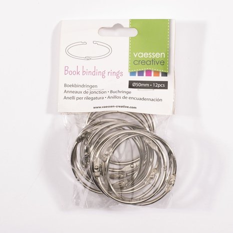 Vaessen Creative Boekbind Ringen 50 mm (2021-005) Vaessen Creative Boekbind Ringen 50 mm (2021-005)