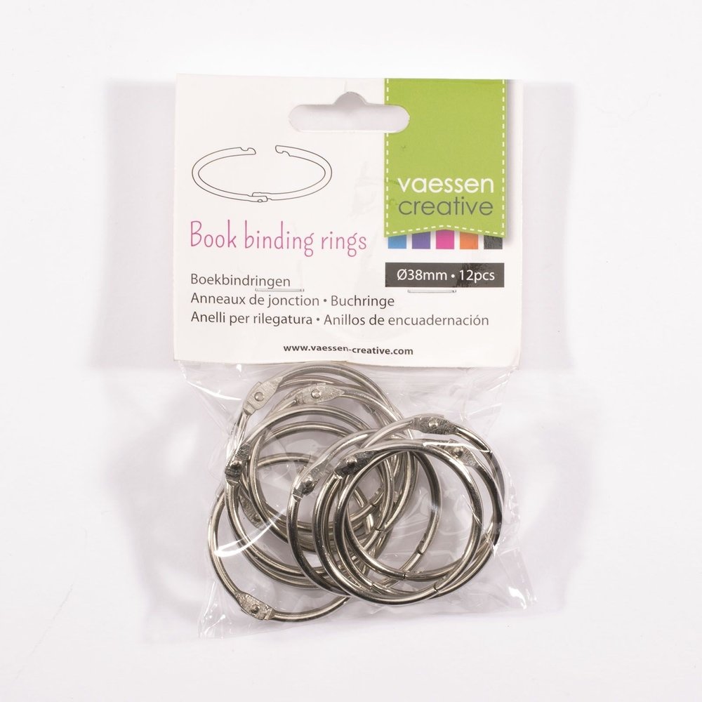 Vaessen Creative Boekbind Ringen 38 mm (2021-004) Vaessen Creative Boekbind Ringen 38 mm (2021-004)