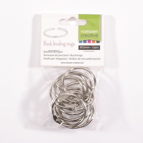 Vaessen Creative Boekbind Ringen 32 mm (2021-003) Vaessen Creative Boekbind Ringen 32 mm (2021-003)