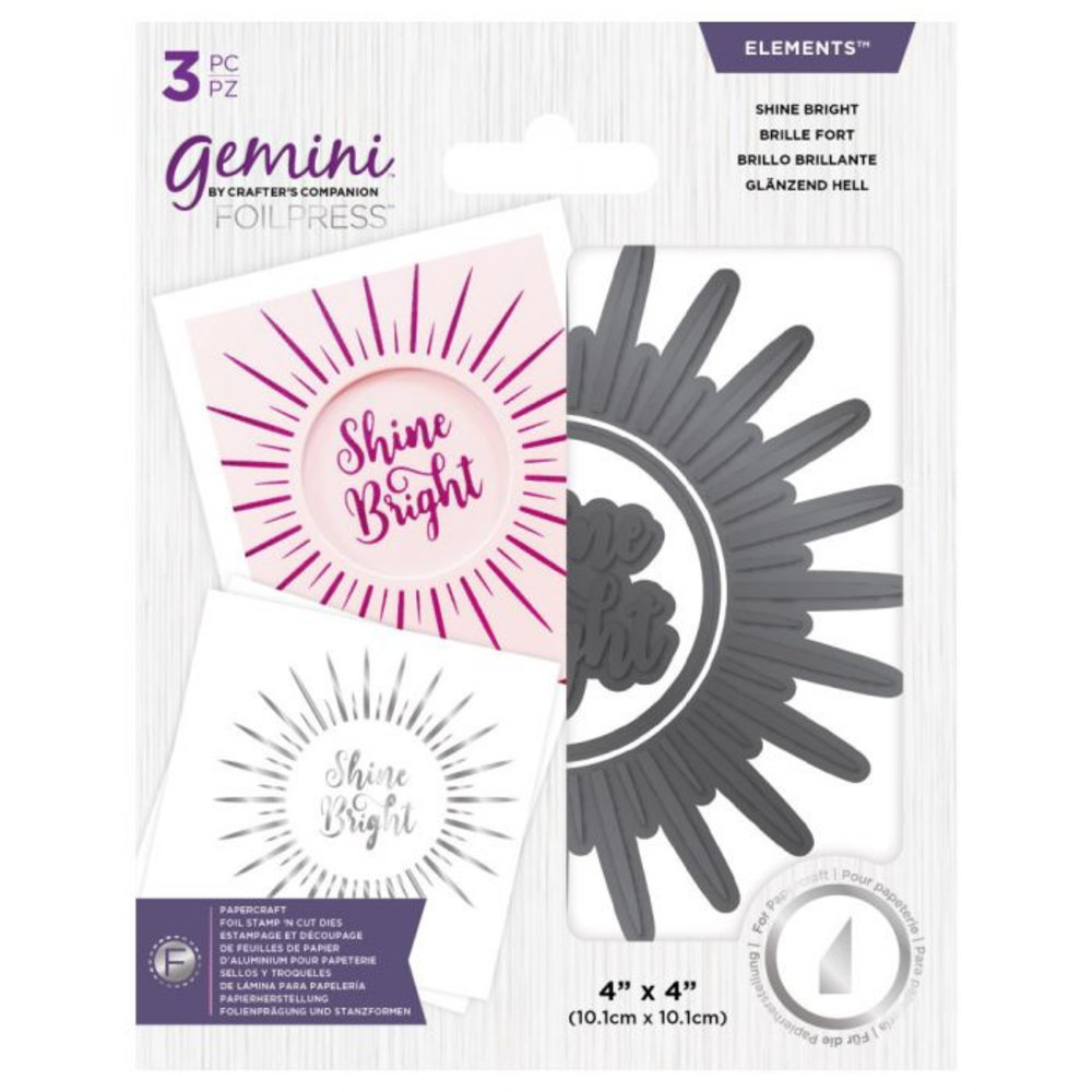 Gemini Foil Stamp ‘N’ Cut Die Shine Bright (GEM-FSC-ELE-SBRI)