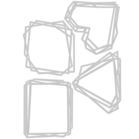 Sizzix Thinlits Alterations Geo Frames (664414) Sizzix Thinlits Alterations Geo Frames (664414)