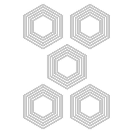 Sizzix Thinlits Alterations Stacked Tiles (664420) Sizzix Thinlits Alterations Stacked Tiles (664420)