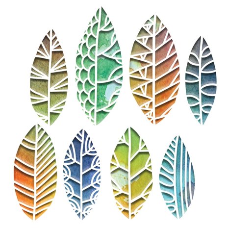 Sizzix Thinlits Alterations Cut Out Leaves (664431)