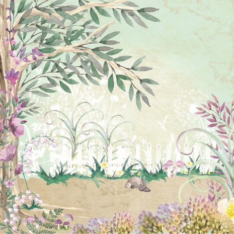 Crafter's Companion Fairy Garden 12x12 Inch Paper Pad (NG-FAIRY-PAD12)