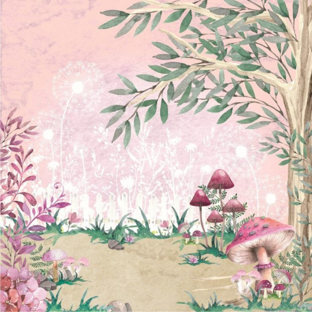 Crafter's Companion Fairy Garden 12x12 Inch Paper Pad (NG-FAIRY-PAD12)