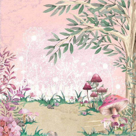 Crafter's Companion Fairy Garden 12x12 Inch Paper Pad (NG-FAIRY-PAD12)