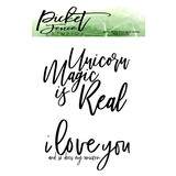 Picket Fence Studios Unicorns are Real Clear Stamps (A-112)