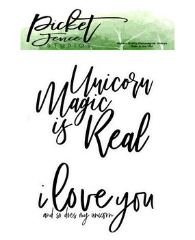 Picket Fence Studios Unicorns are Real Clear Stamps (A-112)