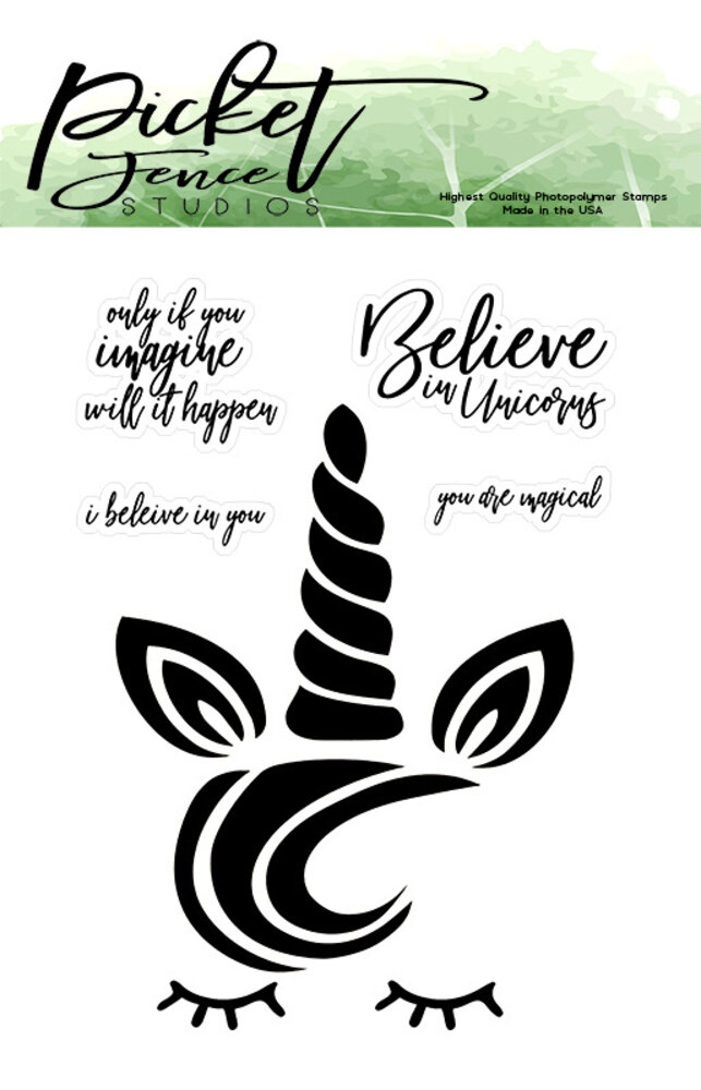 Picket Fence Studios Magical Unicorn Clear Stamps (A-116) Picket Fence Studios Magical Unicorn Clear Stamps (A-116)