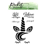 Picket Fence Studios Magical Unicorn Clear Stamps (A-116)