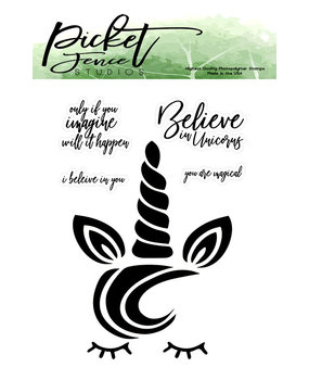Picket Fence Studios Magical Unicorn Clear Stamps (A-116) Picket Fence Studios Magical Unicorn Clear Stamps (A-116)