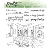 Picket Fence Studios Your Eyeliner Straight Clear Stamps (BB-128)