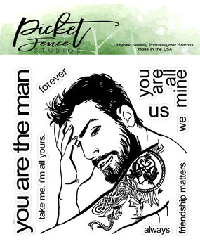 Picket Fence Studios You are the Man Clear Stamps (BG-113)