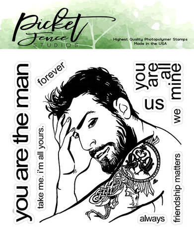 Picket Fence Studios You are the Man Clear Stamps (BG-113)