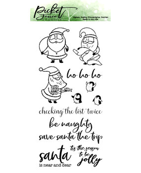 Picket Fence Studios Santa Mischief Clear Stamps (C-104) Picket Fence Studios Santa Mischief Clear Stamps (C-104)