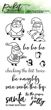 Picket Fence Studios Santa Mischief Clear Stamps (C-104) Picket Fence Studios Santa Mischief Clear Stamps (C-104)