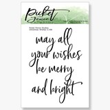 Picket Fence Studios Christmas Wishes Clear Stamps (C-106)