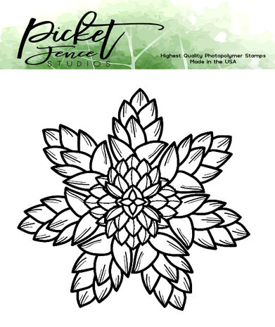 Picket Fence Studios Succulent Floral Clear Stamps (F-105)