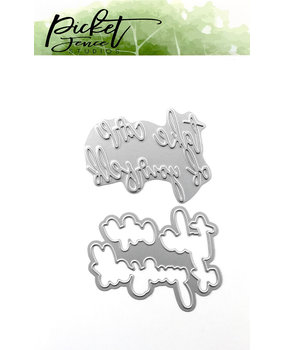 Picket Fence Studios Take Care of Yourself Foil and Cutting Die (FI-105) Picket Fence Studios Take Care of Yourself Foil and Cutting Die (FI-105)