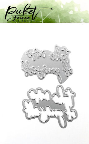 Picket Fence Studios Take Care of Yourself Foil and Cutting Die (FI-105) Picket Fence Studios Take Care of Yourself Foil and Cutting Die (FI-105)