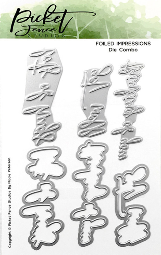 Picket Fence Studios Get Well Foil and Cutting Die (FI-107) Picket Fence Studios Get Well Foil and Cutting Die (FI-107)