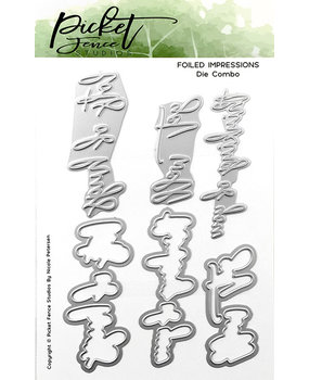 Picket Fence Studios Get Well Foil and Cutting Die (FI-107) Picket Fence Studios Get Well Foil and Cutting Die (FI-107)