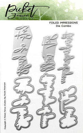 Picket Fence Studios Get Well Foil and Cutting Die (FI-107) Picket Fence Studios Get Well Foil and Cutting Die (FI-107)