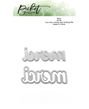 Picket Fence Studios Merci Foil and Cutting Die (FI-118) Picket Fence Studios Merci Foil and Cutting Die (FI-118)