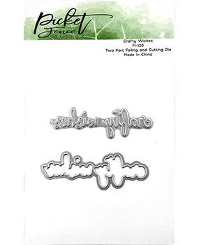 Picket Fence Studios Crafty Wishes Foil and Cutting Die (FI-120) Picket Fence Studios Crafty Wishes Foil and Cutting Die (FI-120)