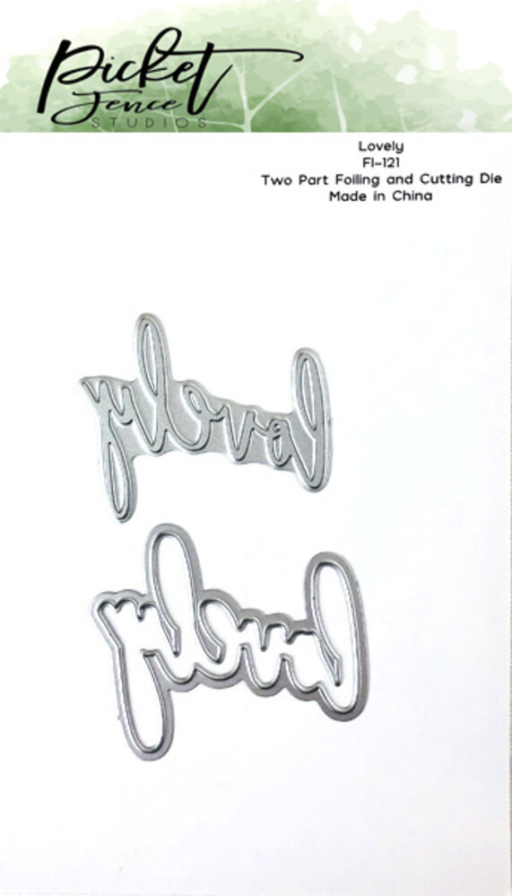 Picket Fence Studios Lovely Foil and Cutting Die (FI-121) Picket Fence Studios Lovely Foil and Cutting Die (FI-121)