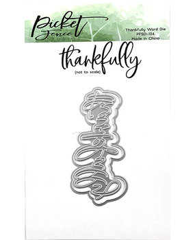 Picket Fence Studios Thankfully Word Die (PFSD-124) Picket Fence Studios Thankfully Word Die (PFSD-124)