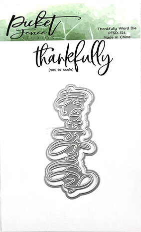 Picket Fence Studios Thankfully Word Die (PFSD-124) Picket Fence Studios Thankfully Word Die (PFSD-124)