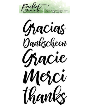 Picket Fence Studios Ways to Say Thanks Clear Stamps (S-104)
