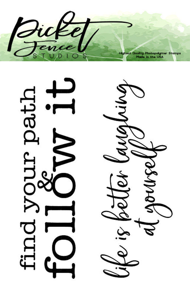 Picket Fence Studios Follow Your Path Clear Stamps (S-113)