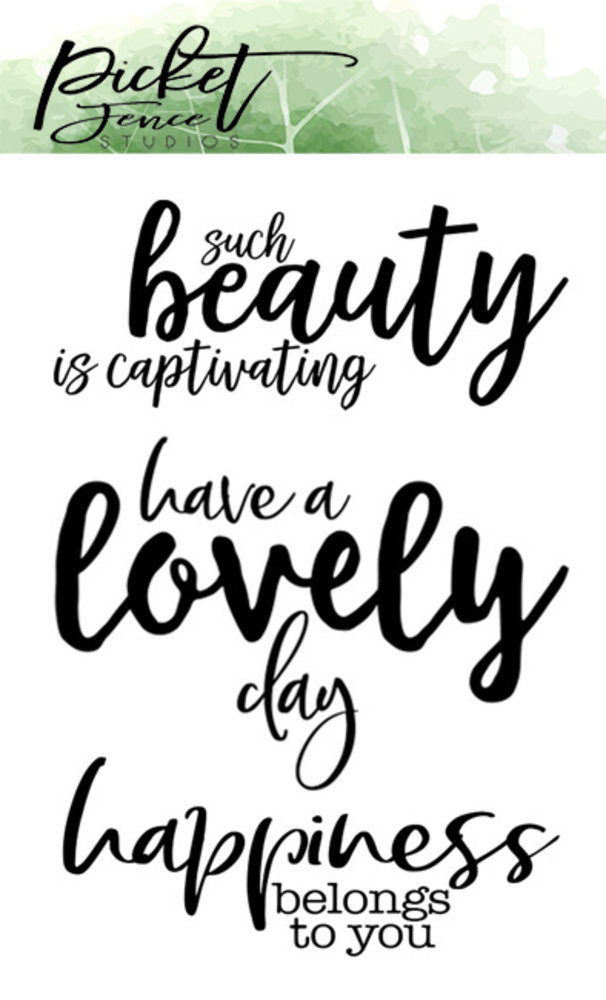 Picket Fence Studios Happiness Belongs To You Clear Stamps (S-125) Picket Fence Studios Happiness Belongs To You Clear Stamps (S-125)