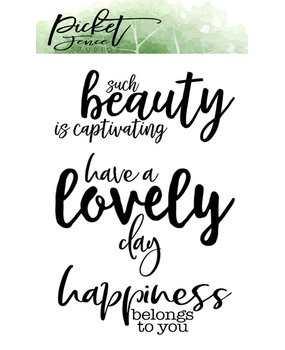 Picket Fence Studios Happiness Belongs To You Clear Stamps (S-125) Picket Fence Studios Happiness Belongs To You Clear Stamps (S-125)