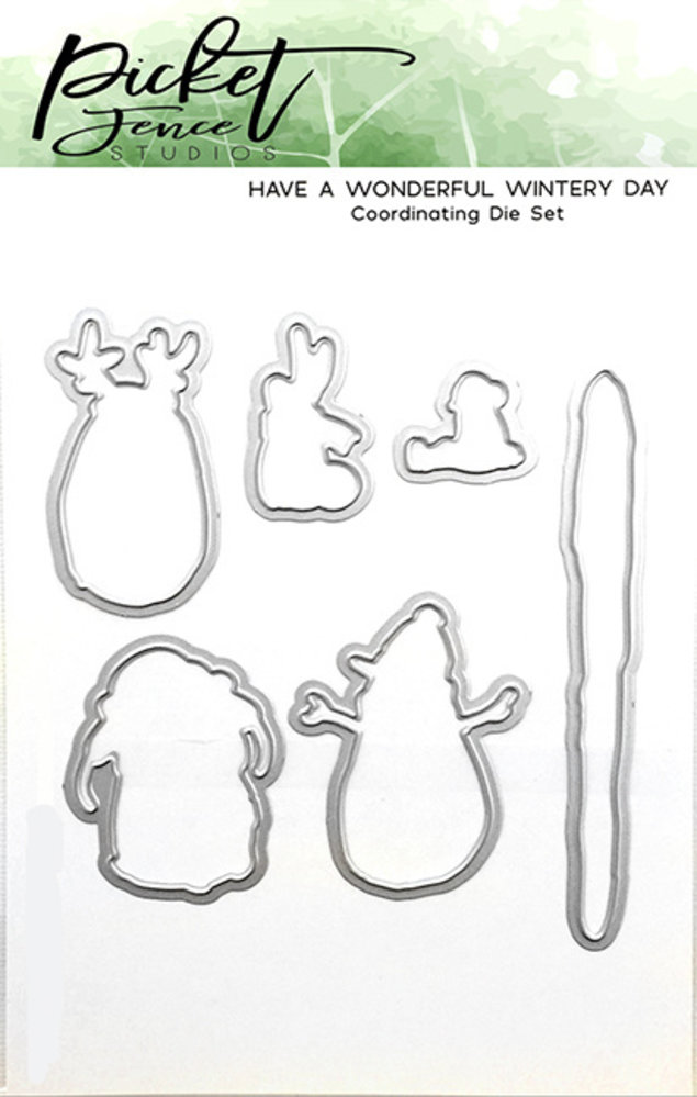 Picket Fence Studios Have A Wonderful Wintery Day Die (S-127D) Picket Fence Studios Have A Wonderful Wintery Day Die (S-127D)