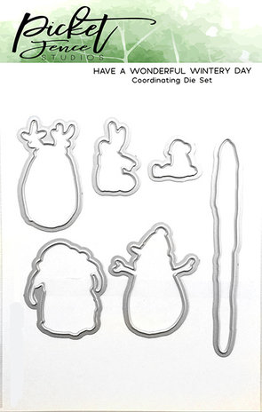 Picket Fence Studios Have A Wonderful Wintery Day Die (S-127D) Picket Fence Studios Have A Wonderful Wintery Day Die (S-127D)