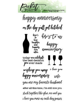 Picket Fence Studios Ways To Say Happy Annivesary Clear Stamps (S-134) Picket Fence Studios Ways To Say Happy Annivesary Clear Stamps (S-134)