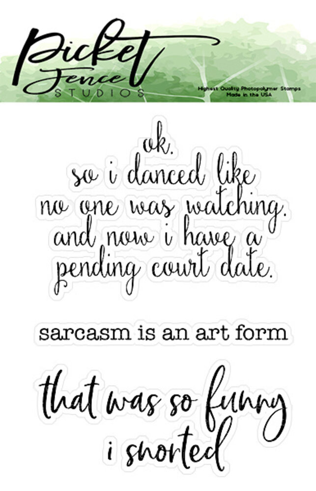 Picket Fence Studios I Snorted Clear Stamps (S-142) Picket Fence Studios I Snorted Clear Stamps (S-142)