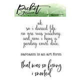 Picket Fence Studios I Snorted Clear Stamps (S-142)